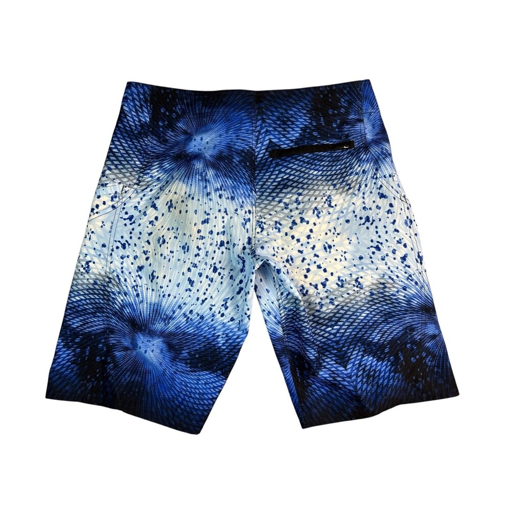 Pelagic Blue Psycho Dorado Stretch Sharkskin Boardshort  Size 32  Swim Trunk - Picture 3 of 13